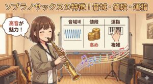 ソプラノサックスの特徴、音域・値段・運指